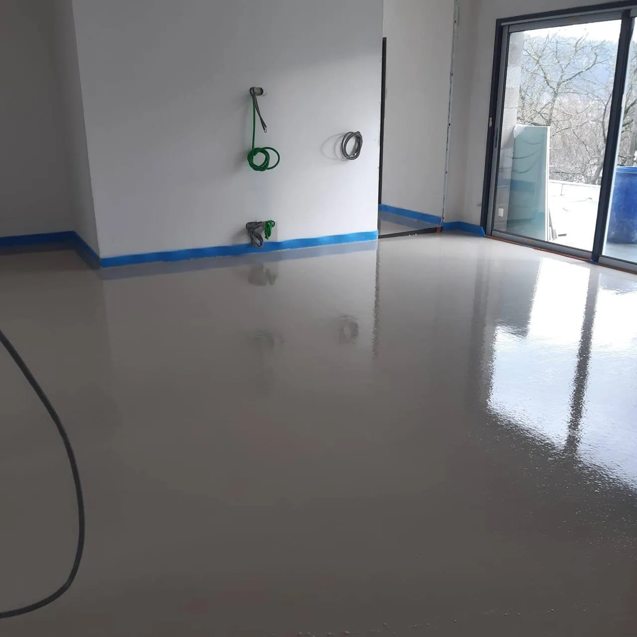 Coulage chape fluide neuf